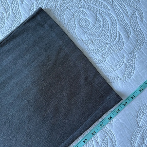 Abercrombie & Fitch Sloane Charcoal Herringbone Wide Leg Pants - Picture 8 of 9